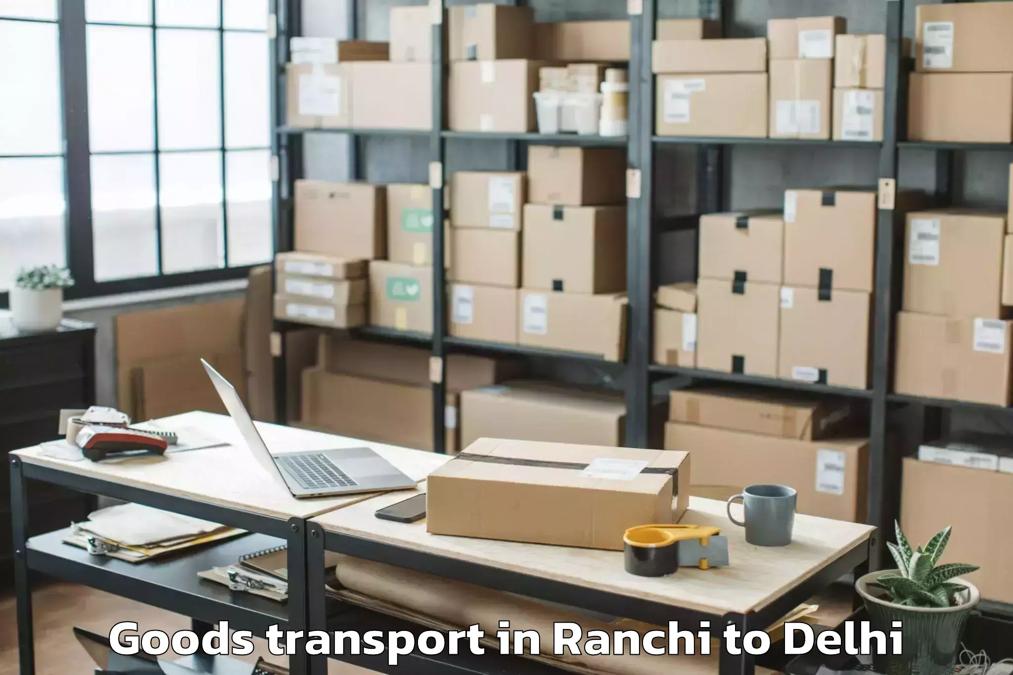 Discover Ranchi to Westend Mall Delhi Goods Transport